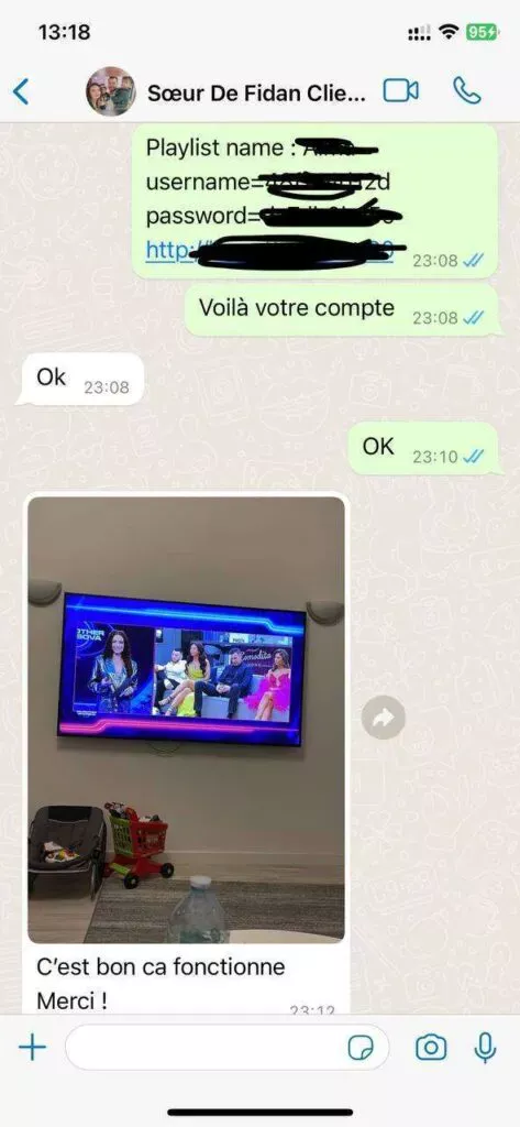 vipsatv IPTV WhatsApp review screenshot 6