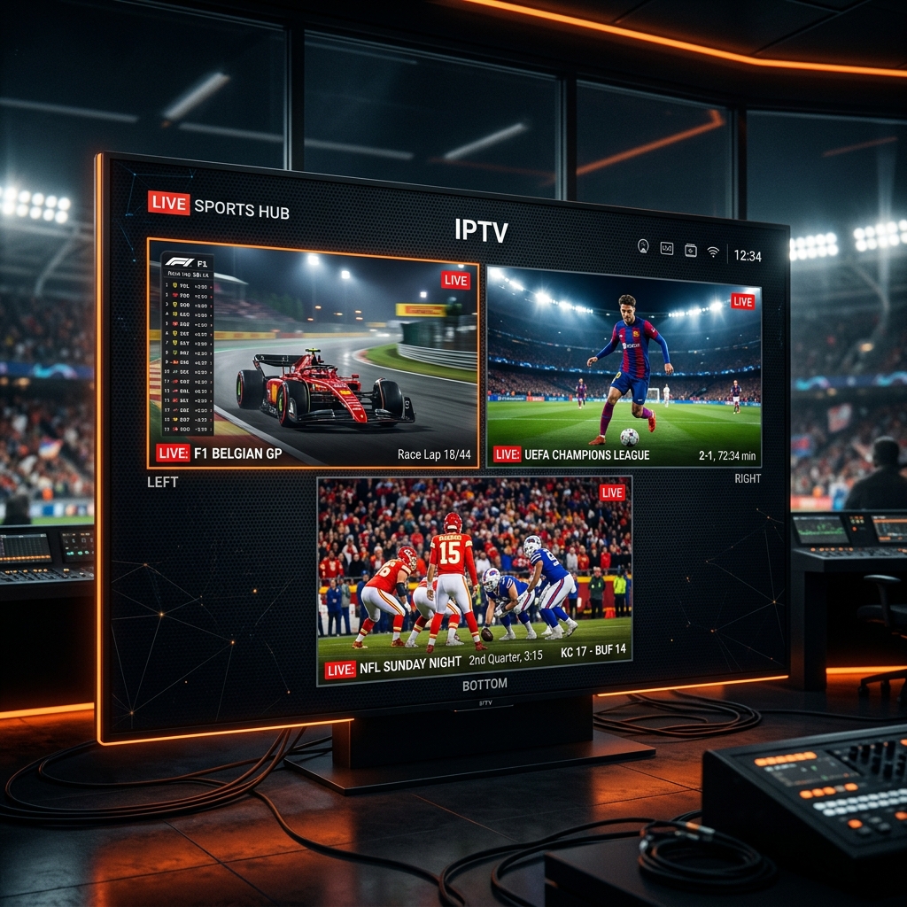 How to stream live sports on IPTV NFL F1 soccer